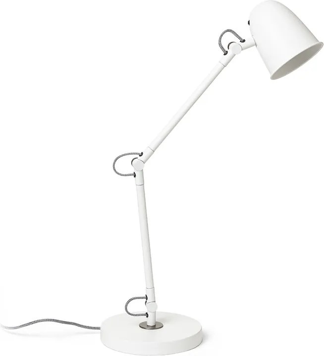 RENDL DANNY stolní bílá matný nikl 230V LED E14 5W