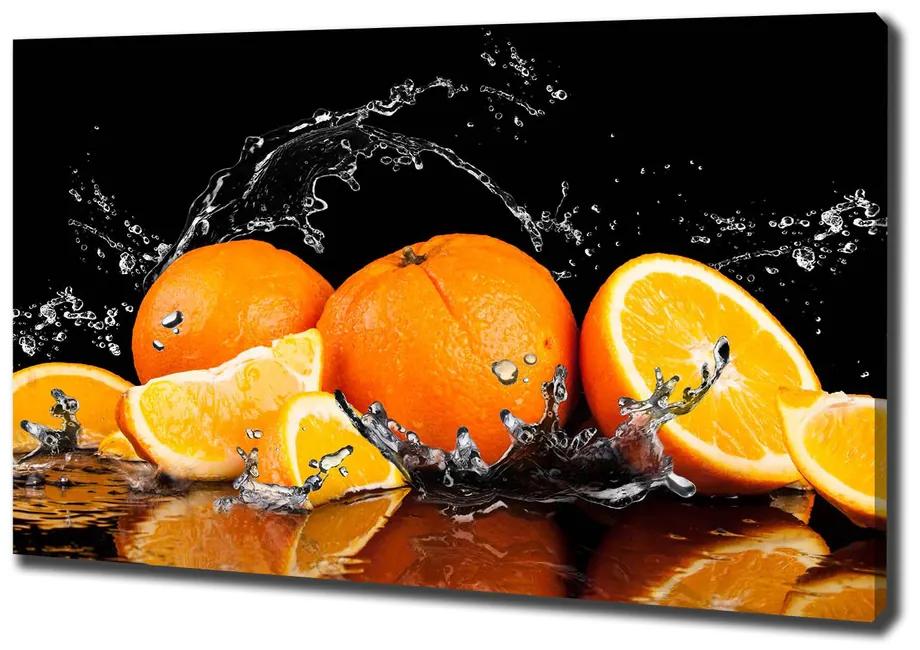 Feszített vászonkép Narancs és víz pl-oc-100x70-f-89166041