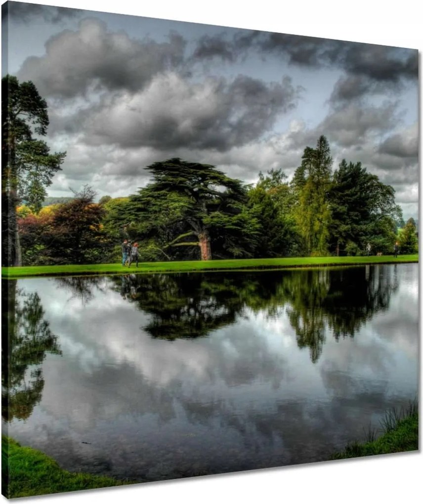 Vászonkép 60x60 Az ég tükröződik a víztükörben