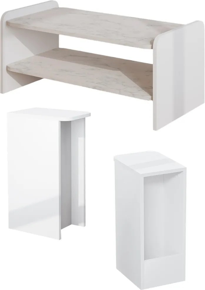 Amon - White, Marble