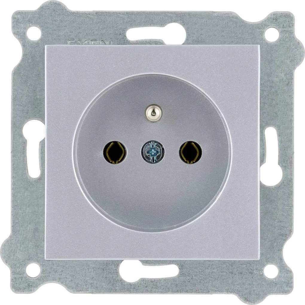 Exen Elektromos aljzat szimpla földelt E típus Ezüst 241/10E