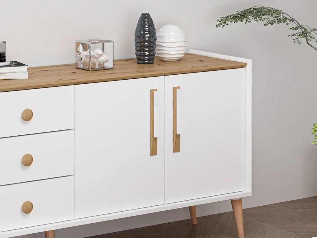 Mitra komód, fehér, 180 cm – TR506MNR1328