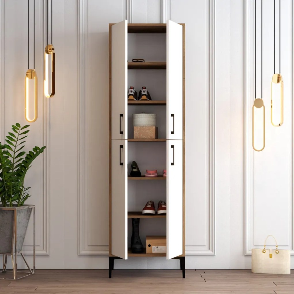 Berlin A - Walnut, White