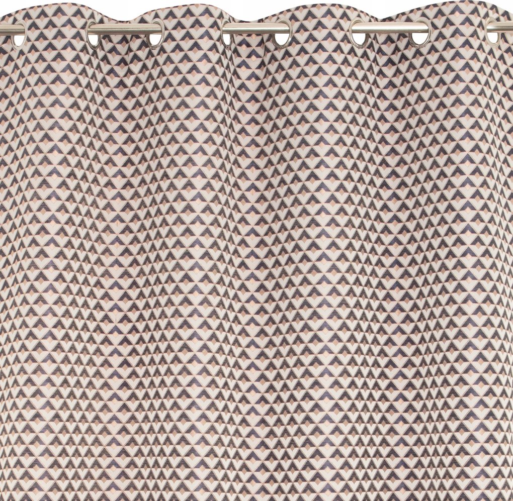 Kapria dekorfüggöny átvezetőkkel 140 x 260 cm rózsaszín-kék