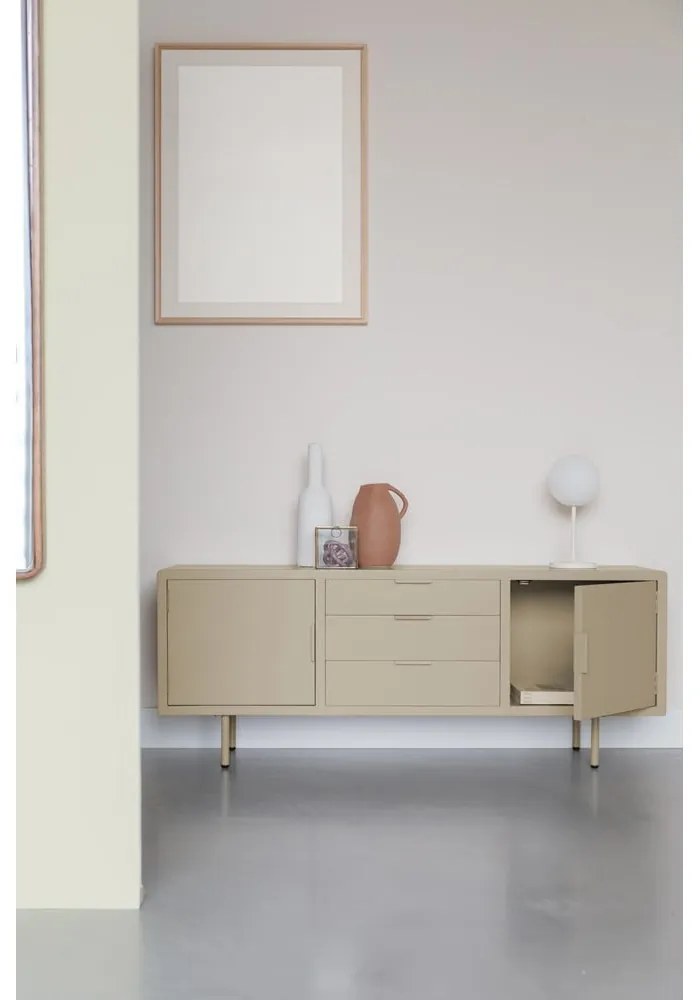 Bézs komód 140x55x40 cm Kos – White Label