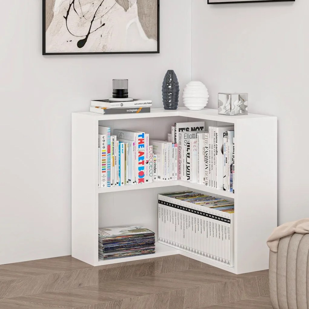 Adel könyvespolc, fehér, 60×60 cm – TR506MNR1536
