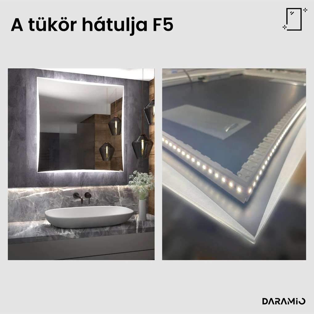 Tükör LED világítással F5