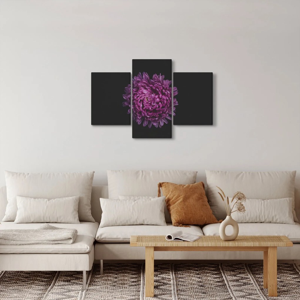 Lila virág képe (90x60 cm)