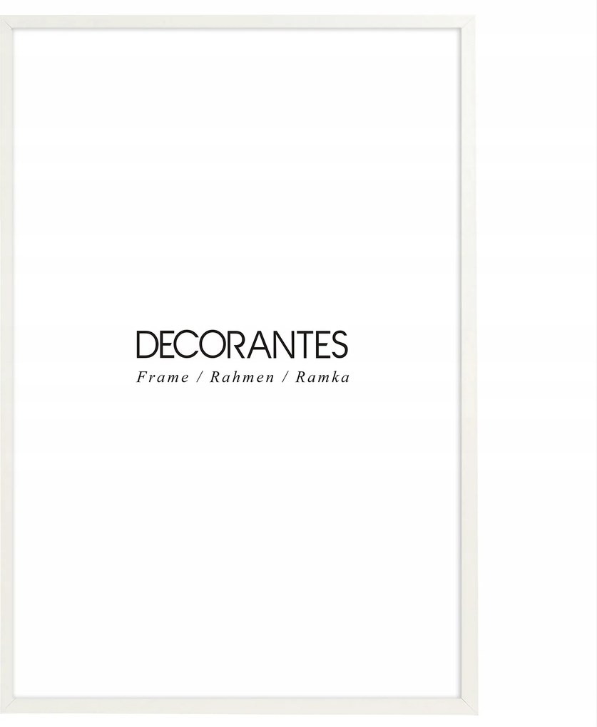 Fehér képkeret 40x60 cm-es méretben