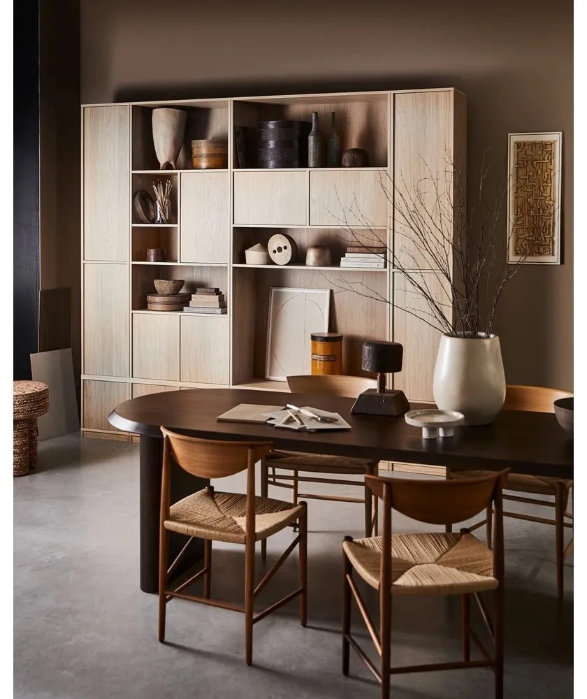 Natúr színű nappali bútor szett tölgyfa dekorral 300x243 cm Modulair – vtwonen