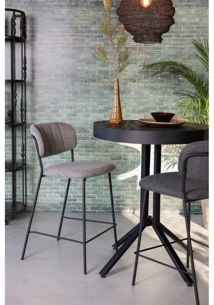 Szürke bárszék szett 2 db-os 89 cm Jolien – White Label