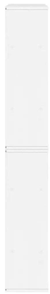 6 db fehér tömörfa fenyőfa oldalsó szekrény ODDA 40x24x79 cm