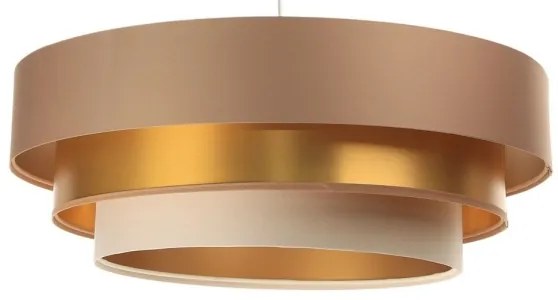 TRINITI lógcsillár 1xE27/60W/230V bézs/arany