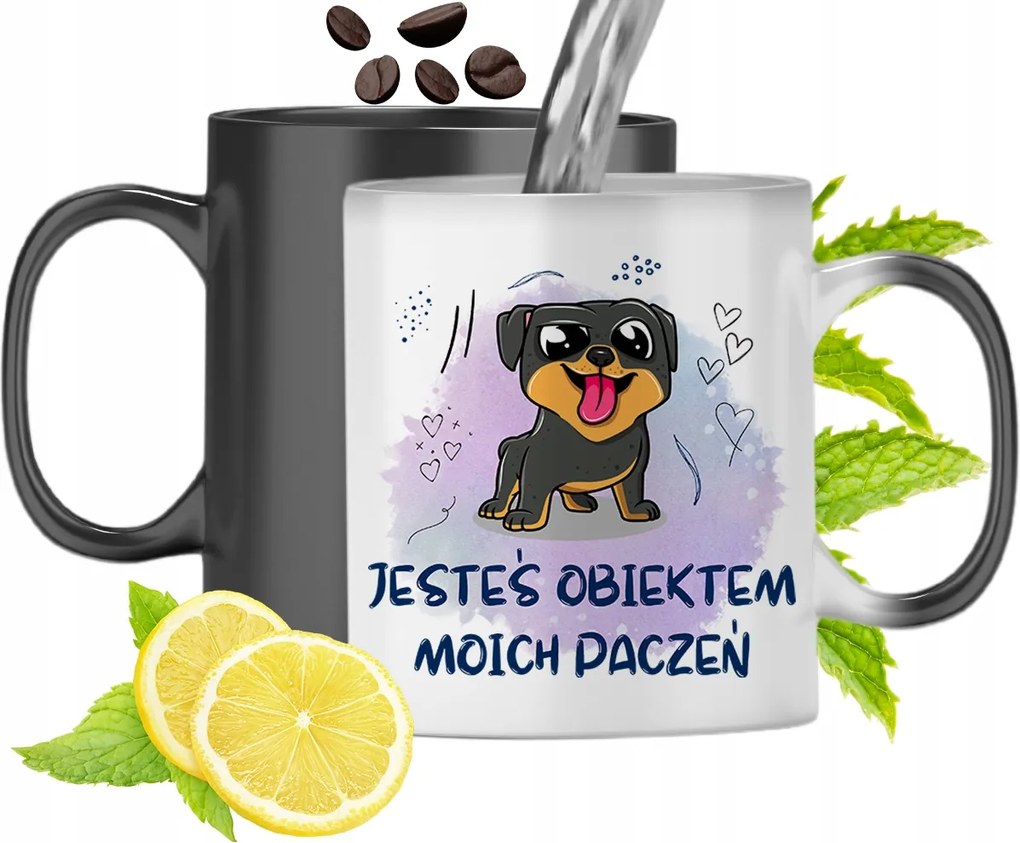 Mágikus Bögre Kutyával Színváltó Kutya fényképes nyomtatással