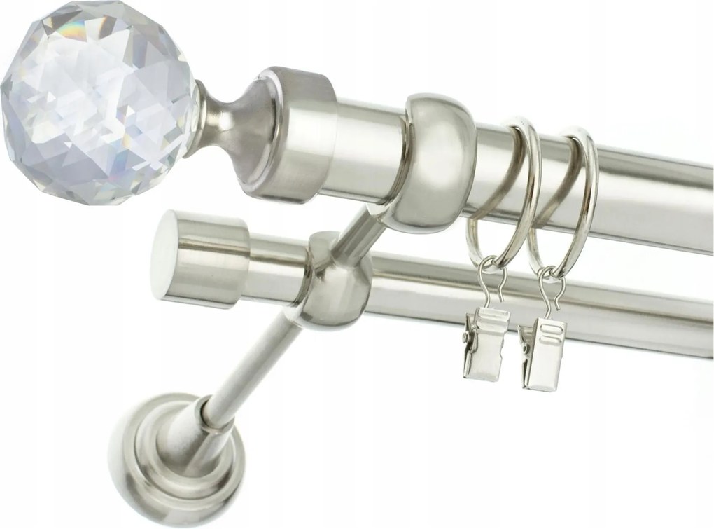 Függönykarnis Modern Dupla Acél 25+19mm 120cm