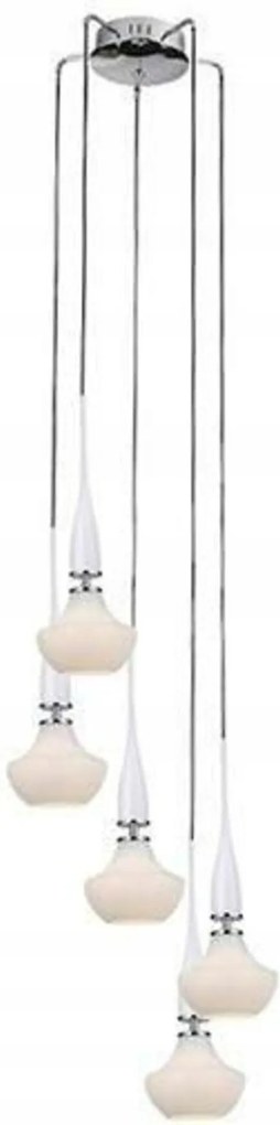 AZzardo Tasos függeszték 5x E14 25W izzó nélkül 43cm IP20, fehér