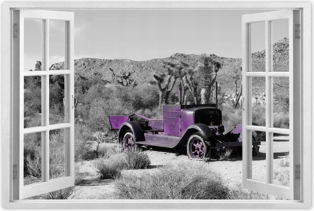 Poszterek 120x80 Lila autó Lövöldözős