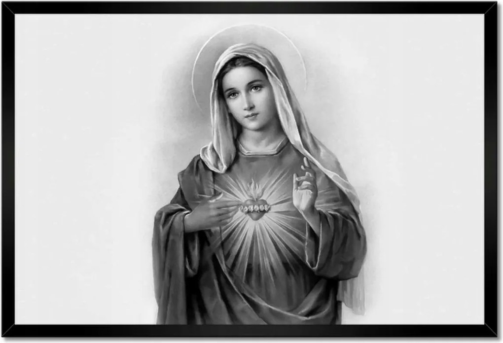 Poszterek keretben 60x40 Szűz Mária