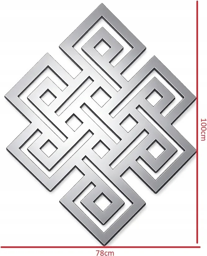 Kelta fali dekoráció rozsdamentes acél 100x78 cm Cnc fém loft dekoráció