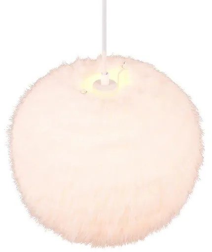 Krémszínű függőlámpa ø 35 cm Furry – Reality