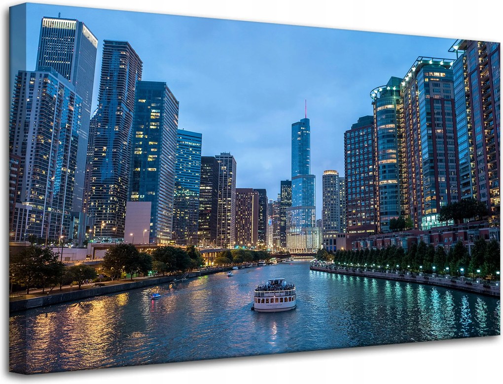 Vászonkép Chicago építészet 80X50 cm