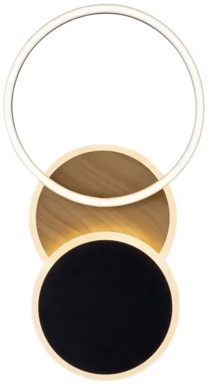 Leuchten Direkt 14116-78 -LED Mennyezeti lámpa SEVENT LED/25,5W/230V fekete/barna