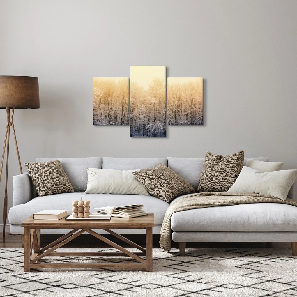 Fagyos erdő képe (90x60 cm)
