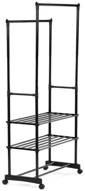 Fekete Fém Ruhafogas. BK – GD-166