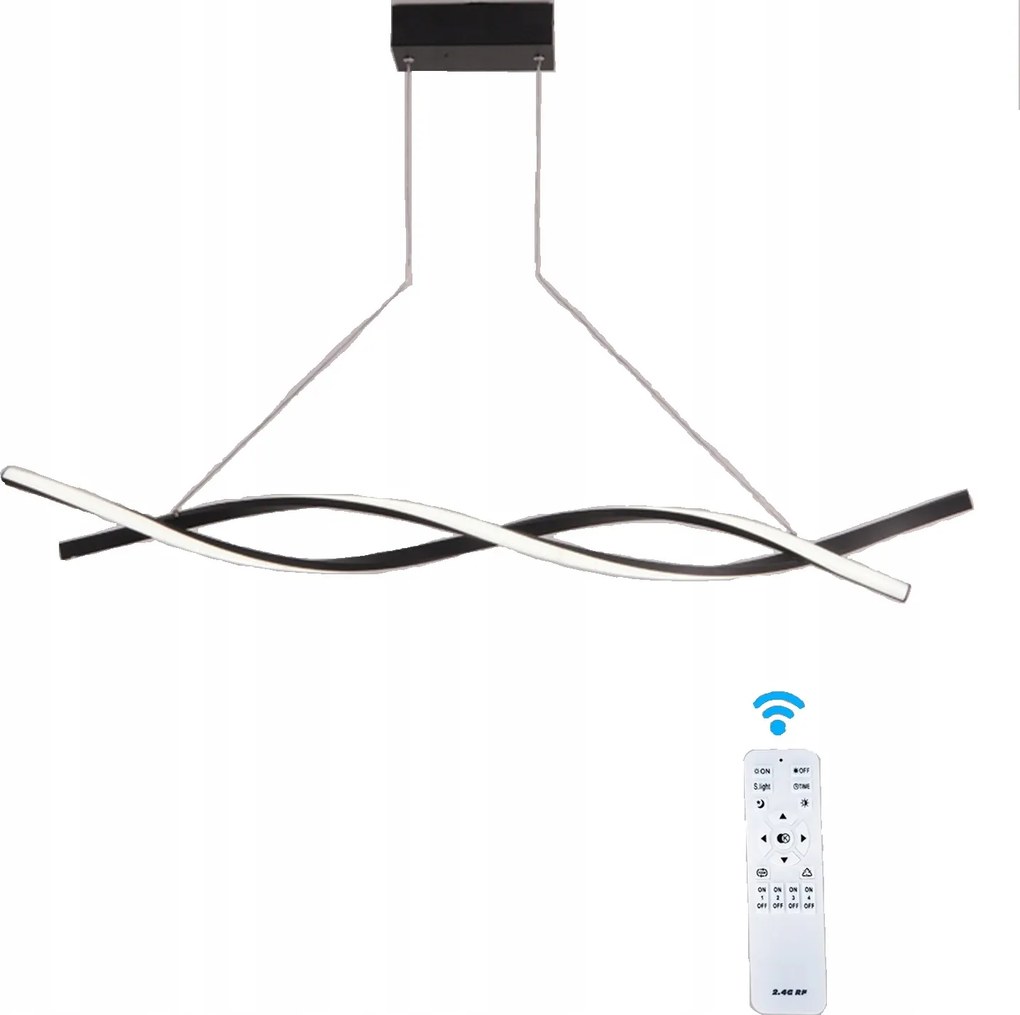 Mennyezeti függőlámpa 24W Led szabályozható fekete