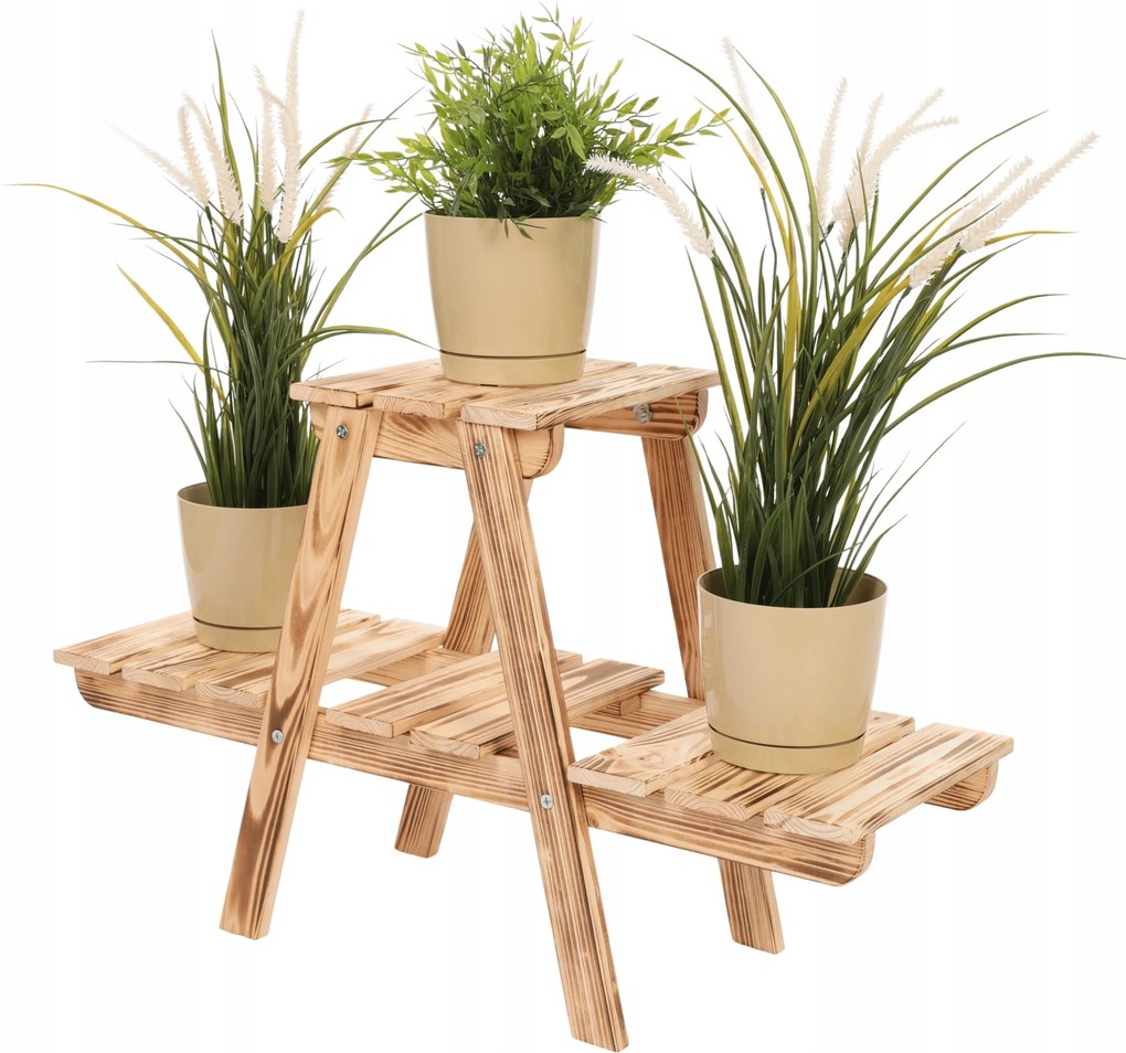 Virágtartó kaspó fa álló virágtartó állvány növénytartó állvány