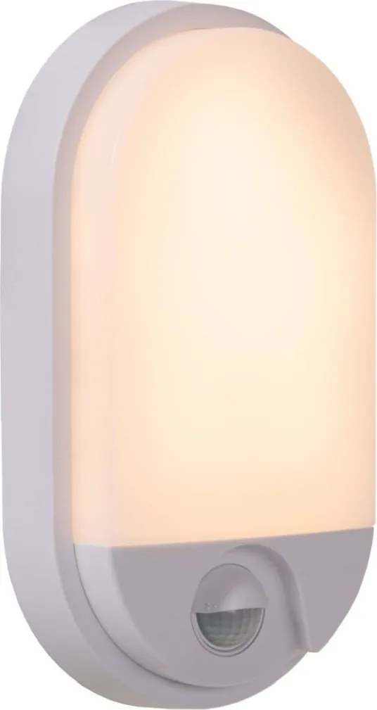 LUCIDE 22864-10-31 HUPS Fali Lámpa Mozgásérzékelővel Fehér LED IP44