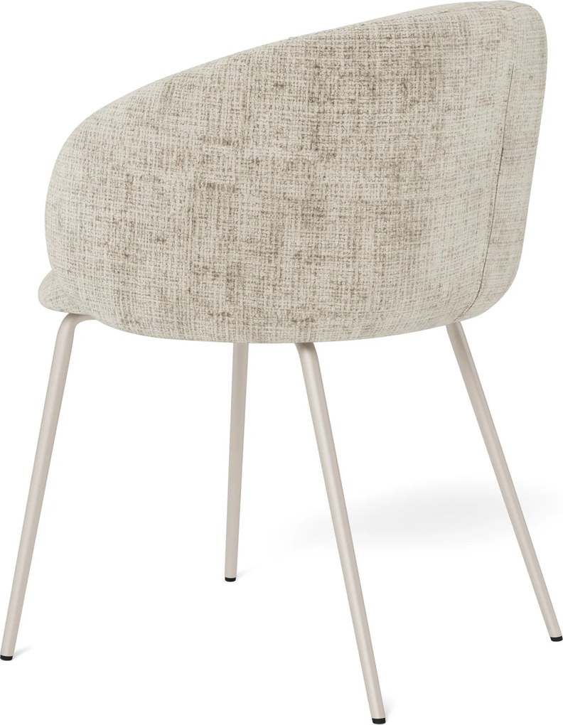 MAZZONI EXPORT CLARA Bézs (Juto 4 szövet)/szürke-bézs váz (cashmere) - MODERN KÁRPITOZOTT KAGYLÓSZÉK LOFT STÍLUSÚ NAPPALIBA/ÉTKEZŐBE/IRODÁBA