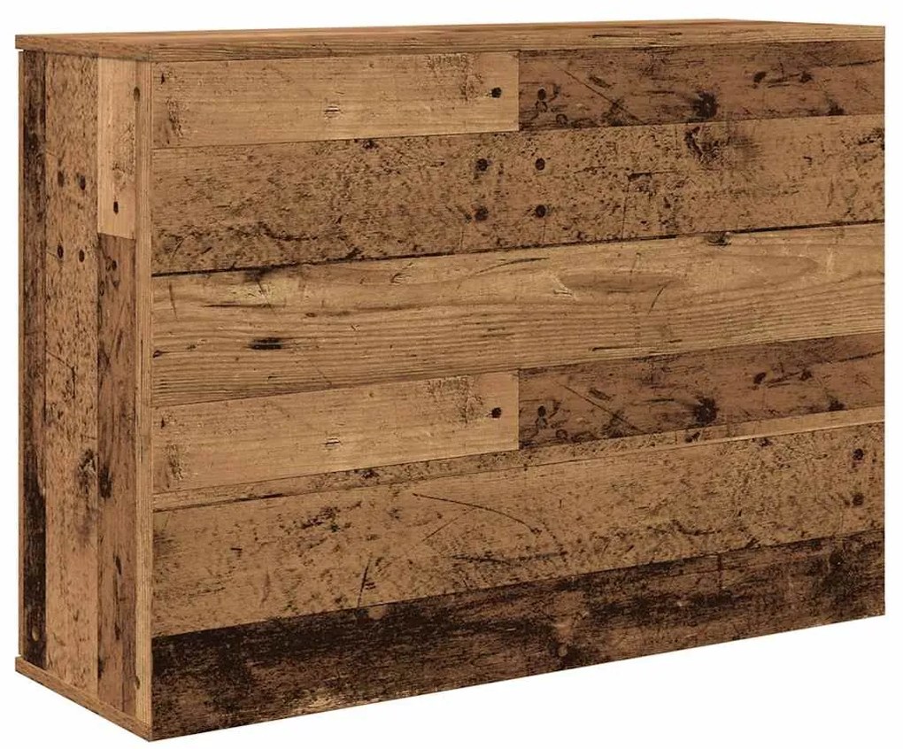 antik fa színű szerelt fa tálalószekrény 90x29,5x65 cm