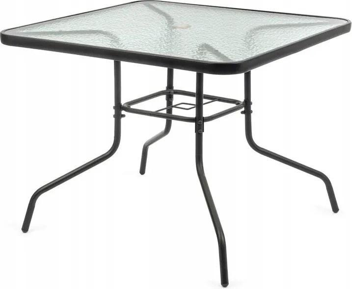 Kerti Asztal Fém Négyzet Antracit 90x90CM