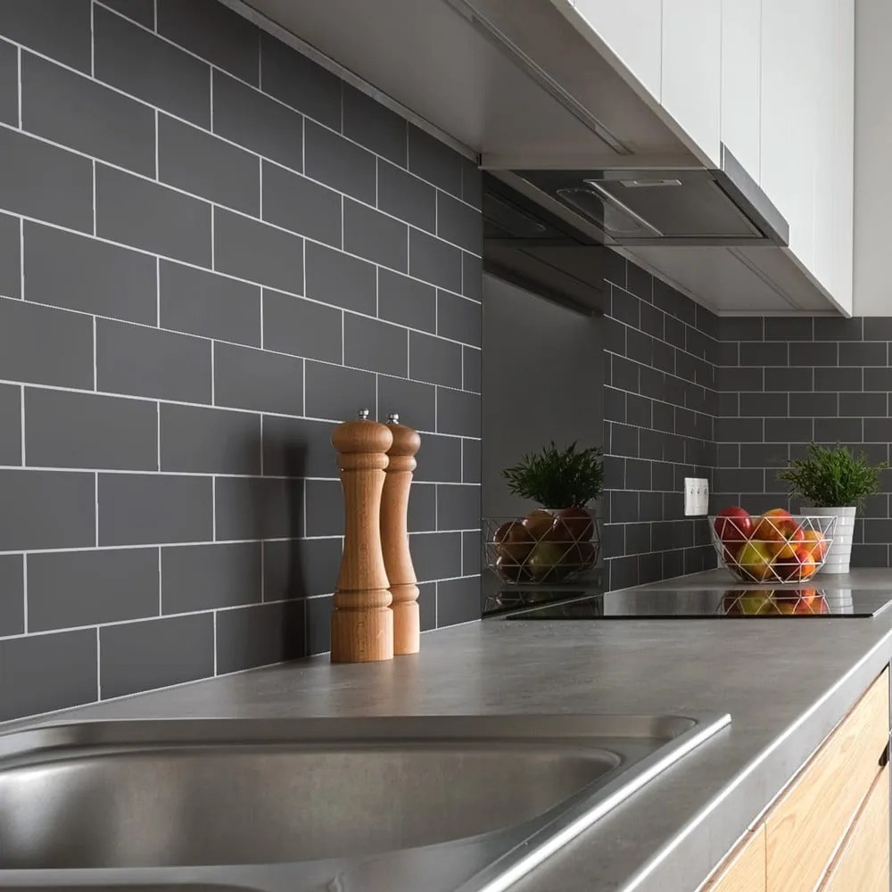 Csempematrica szett 30 db-os 20x10 cm Subway Tiles Grey – Ambiance
