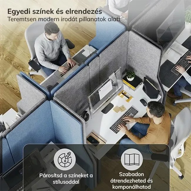 akusztikus falpanel SADIE Carbon Fog 260/145 cm