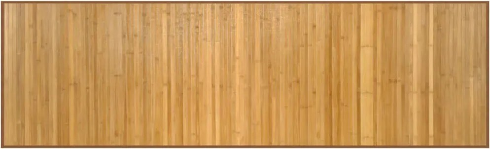 vidaXL négyszögletű természetes bambusz szőnyeg 60 x 200 cm