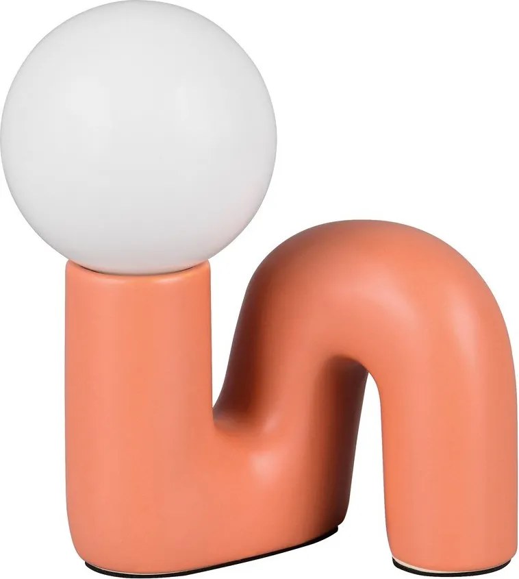 Narancssárga kerámia asztali lámpa (magasság 21,5 cm) Quinn – Reality