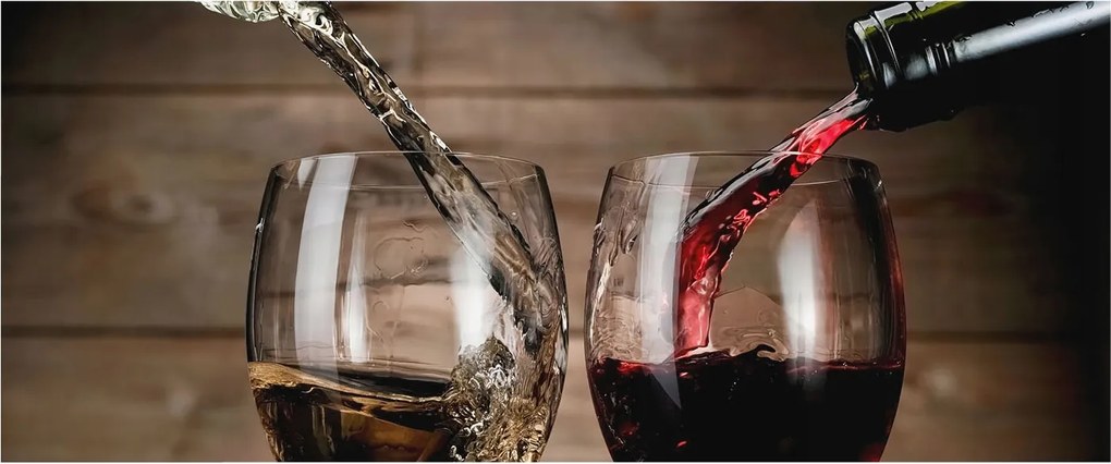 Fotótapéta Flizelina Nappali és Hálószoba Irodába Borospoharak 250x104 Ragasztó