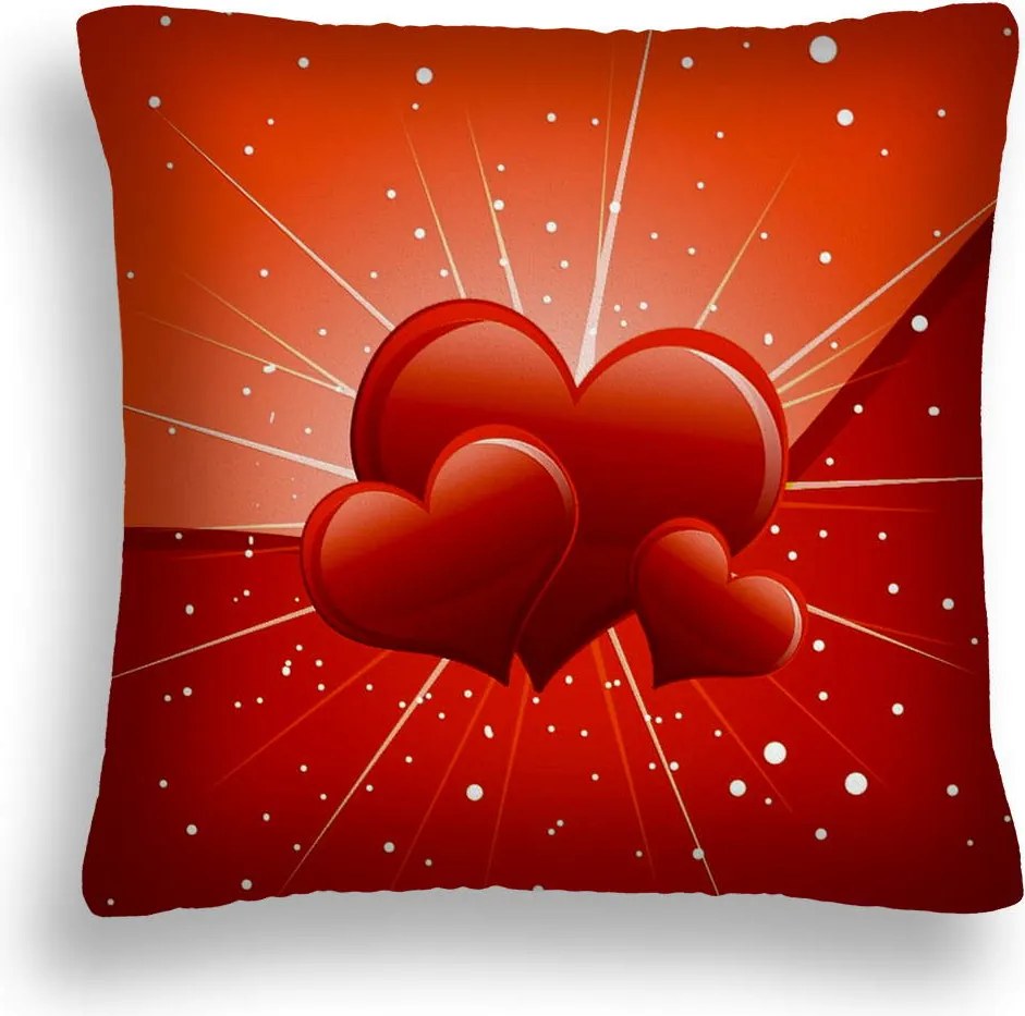 Valentin Napi Párna LOVE-15 Szív Ajándék 70 x 80