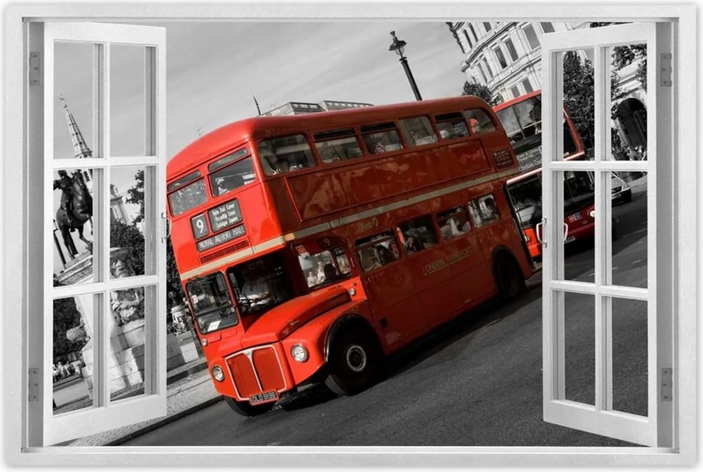 Poszterek 60x40 Piros busz London