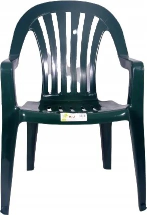 Kerti szék műanyag terasz zöld Rubin