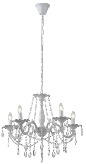 Csillár láncon 5xE14/15W/230V