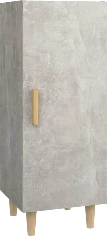 vidaXL betonszürke szerelt fa tálalószekrény 34,5 x 34 x 90 cm