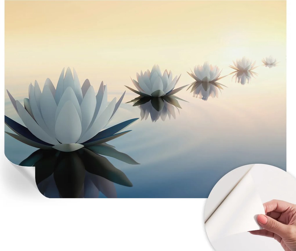 Öntapadós tapéta Fali furnér 3D hatás Nyugodt kilátás 312x219 cm