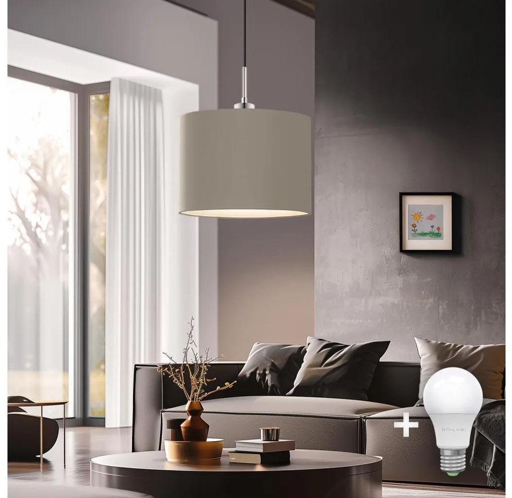 Eglo Eglo - LED függeszték TUNJA 1xE27/60W/230V taupe színben EG32517H