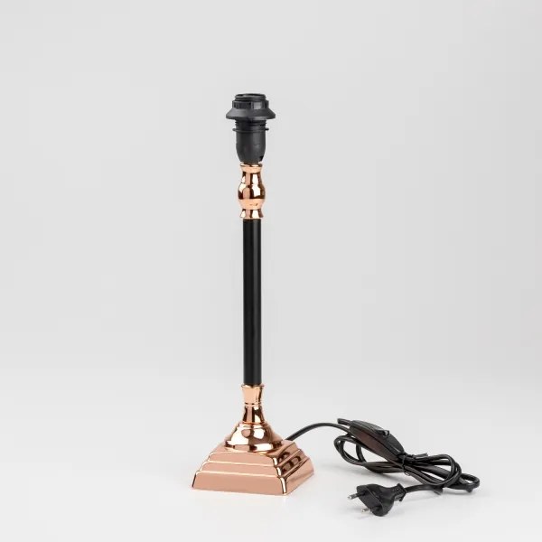 BRILAGI - CERIA asztali lámpa 1xE14/40W/230V átm. 20,5 cm fekete/rézszínű/fehér