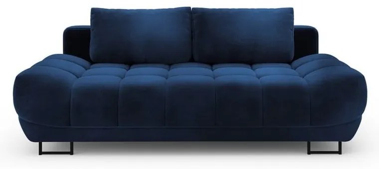 Cirrus királykék háromszemélyes kinyitható kanapé, bársony kárpittal - Windsor &amp; Co Sofas