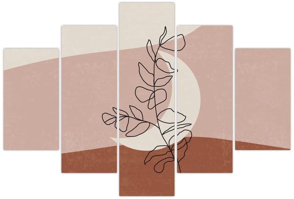 Kép - Boho levelek N⁰2 (150x105 cm)
