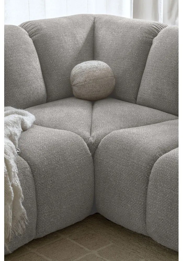 Világosszürke sarokkanapé (bal oldali-L alakú) Shell – Miuform